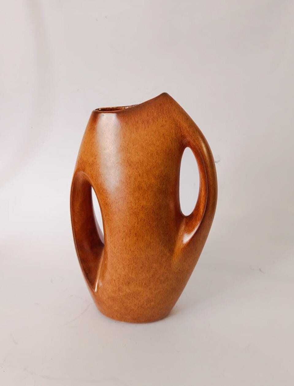 Bertoncello Vintage Space Age Futurist Ceramic Vase Designed By Roberto Rigon From The 1970s photo 218.0