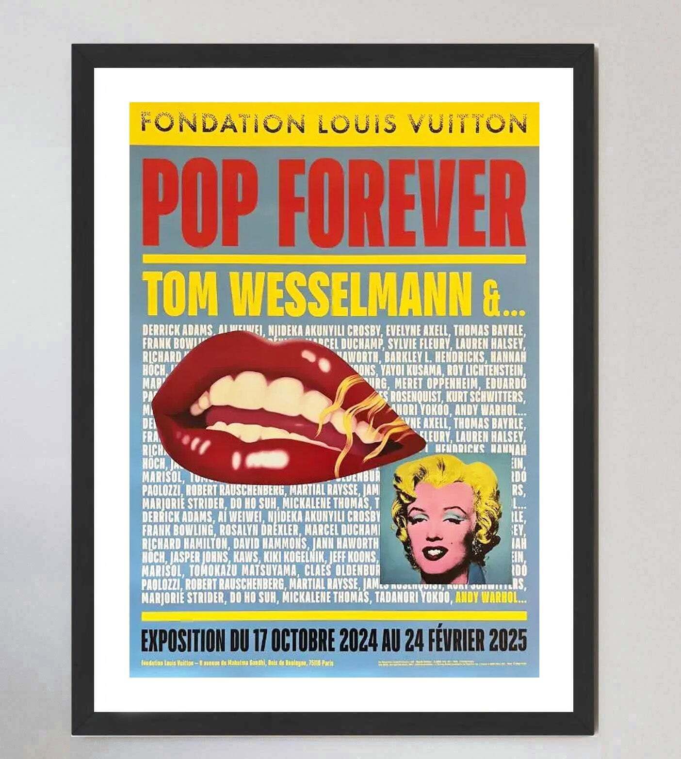 Tom Wesselmann & Andy Warhol   Fondation Louis Vuitton  Original Vintage Poster photo furniture
