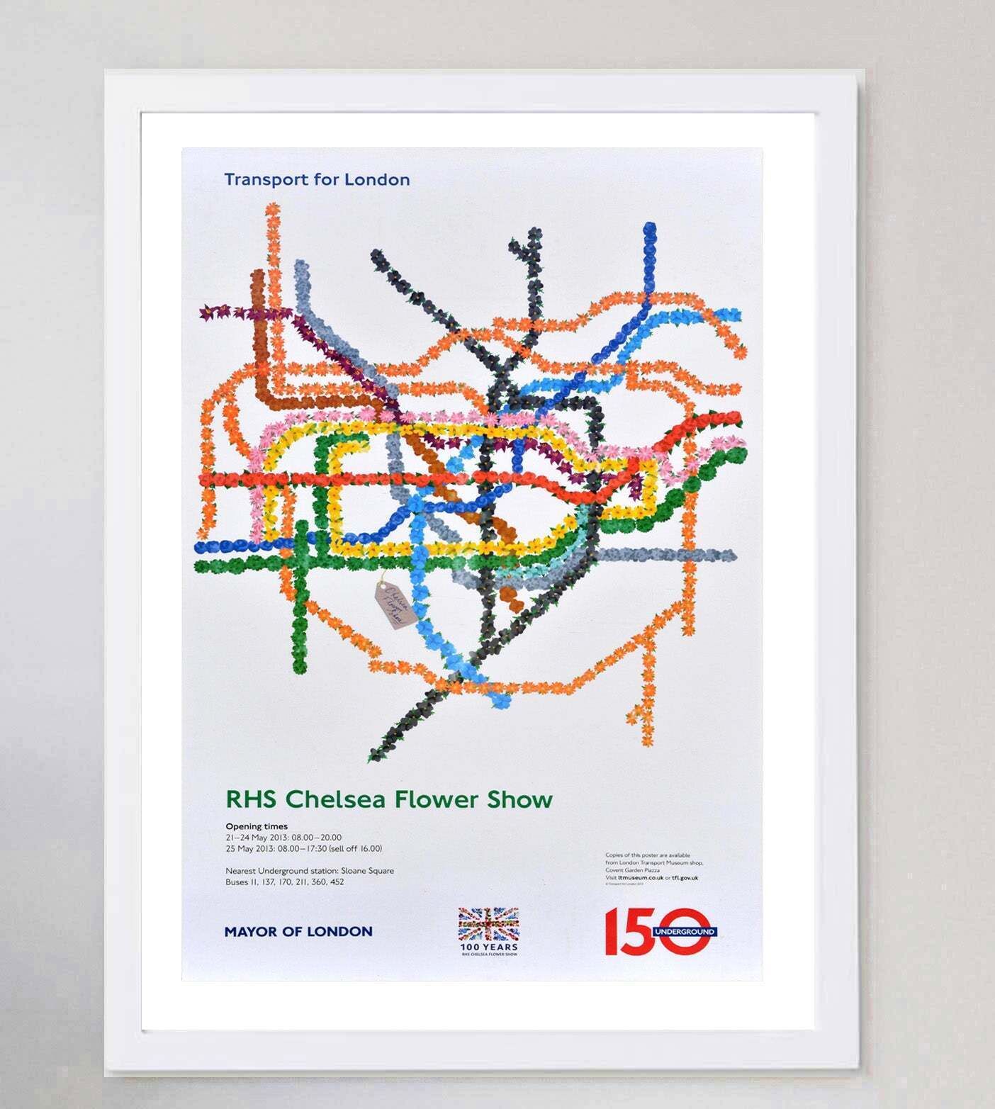 Tfl   Rhs Chelsea Flower Show Original Vintage Poster photo for sale