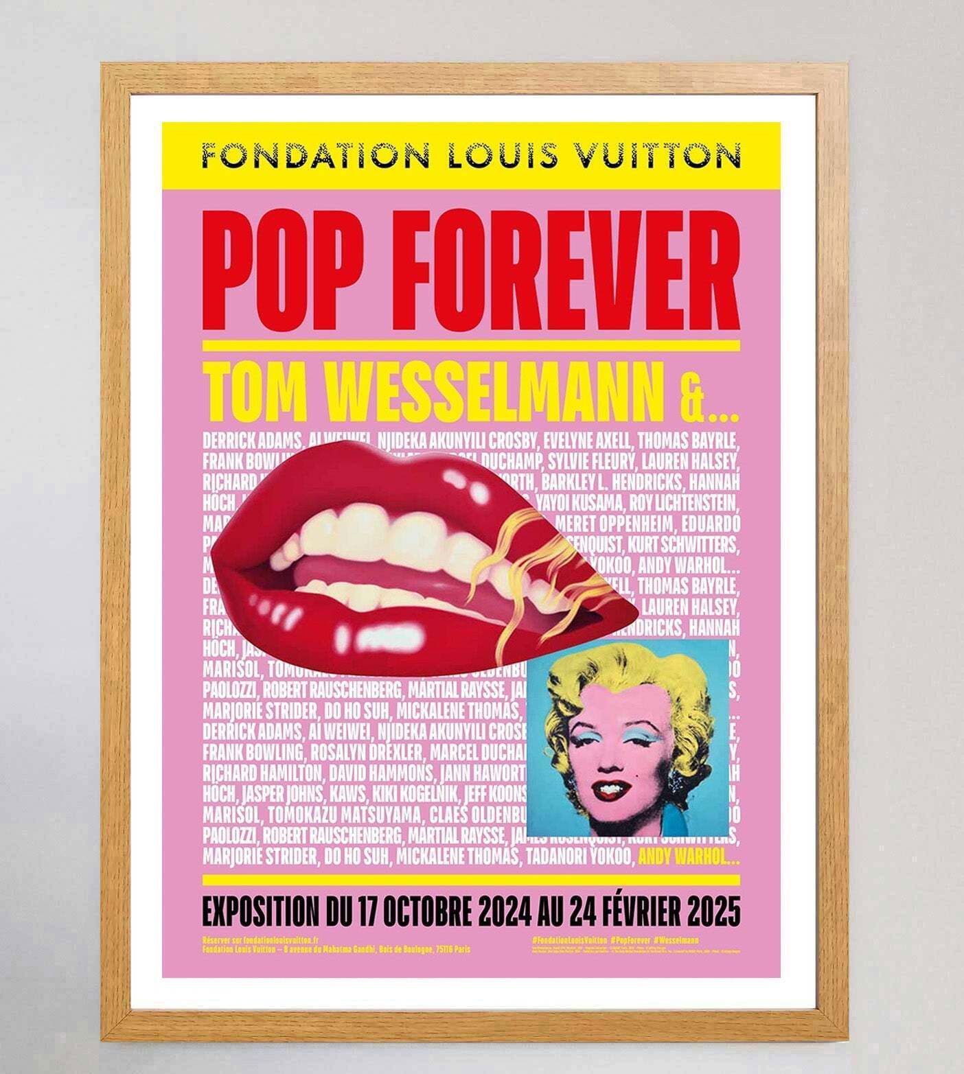 Tom Wesselmann & Andy Warhol   Fondation Louis Vuitton , Original Vintage Poster photo Art