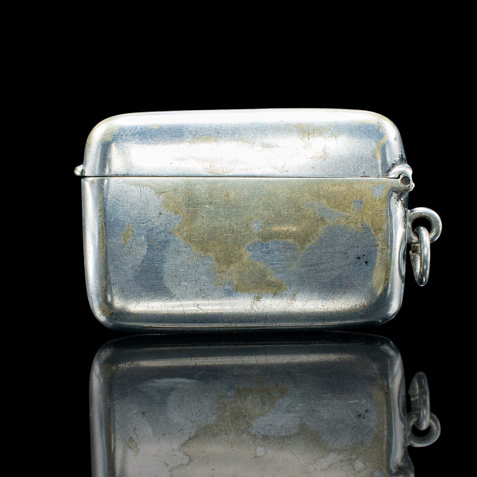 Small Antique Shooting Peg Case, English, Silver Plate, Marker Box, Victorian photo Home Decor