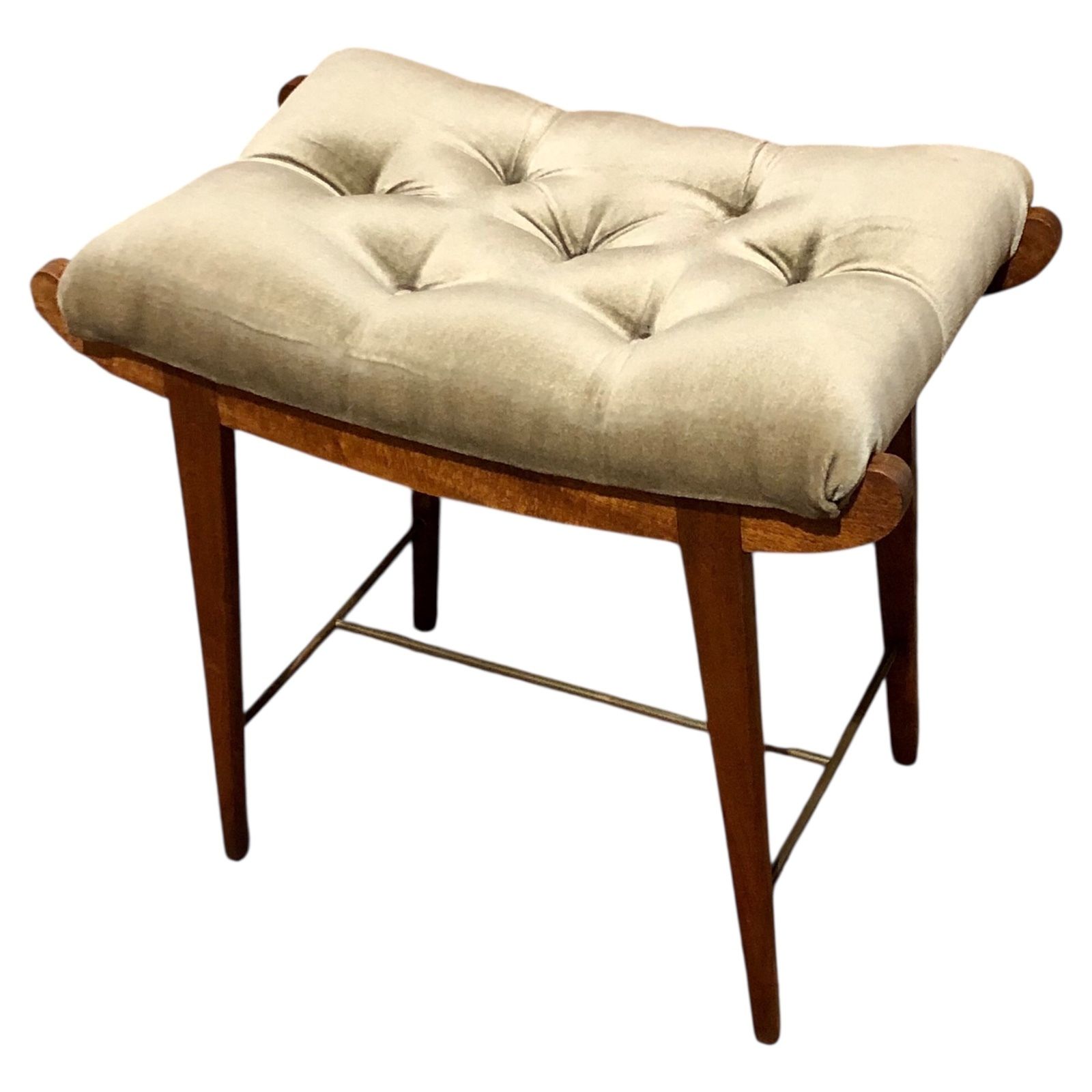 Handsome Retro Teak Stool