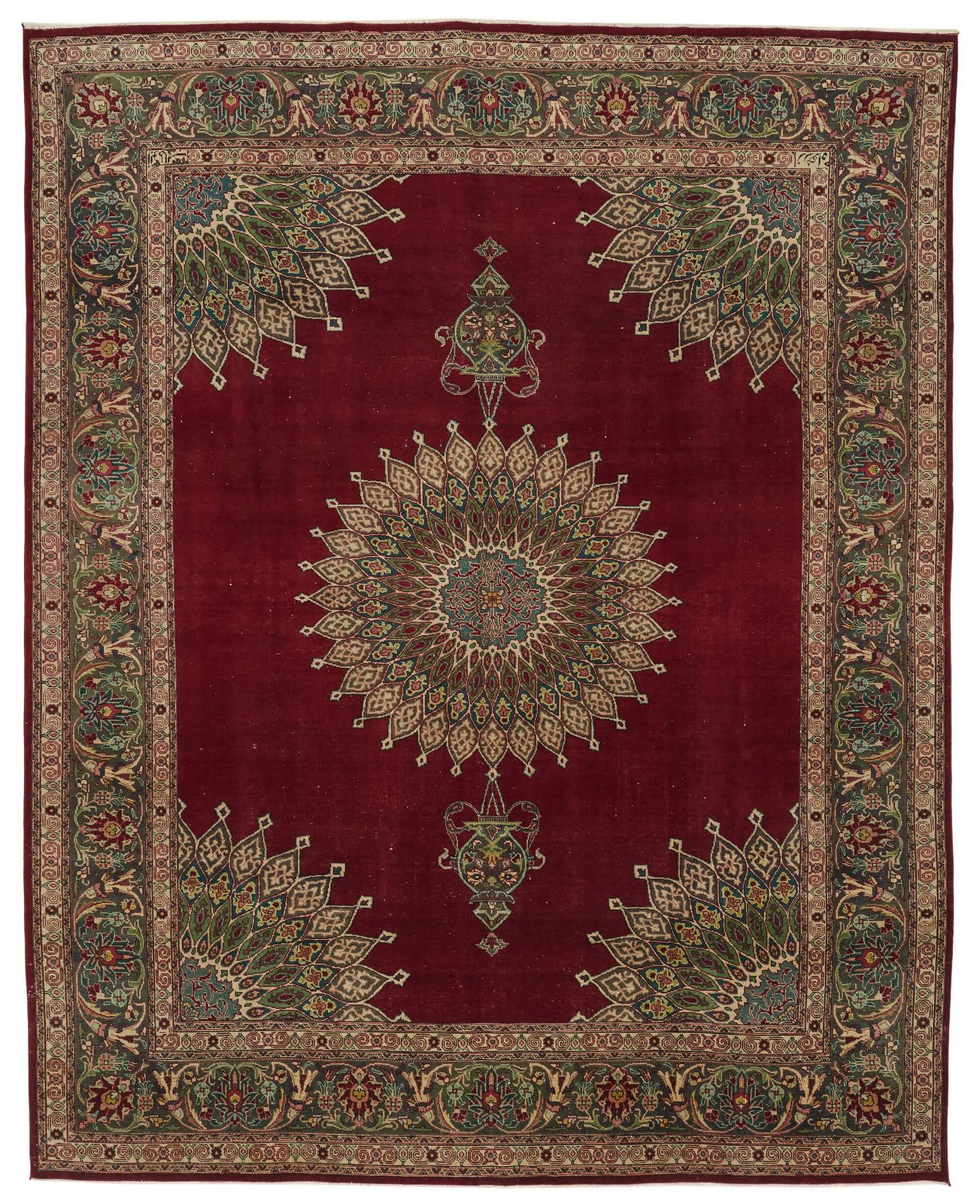 9x12 Vintage Hand Knotted Rug 47185