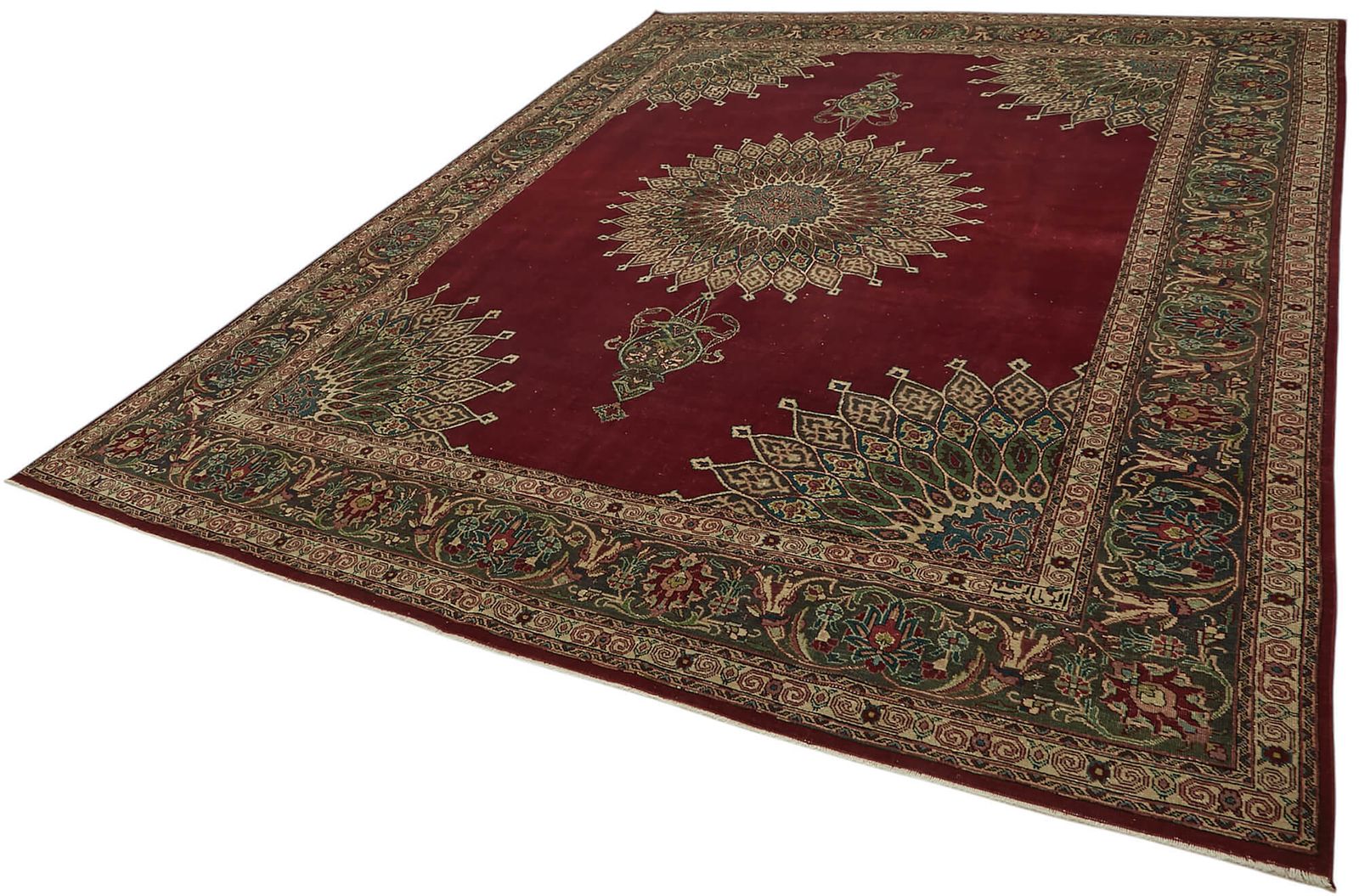 9x12 Vintage Hand Knotted Rug 47185 photo for sale