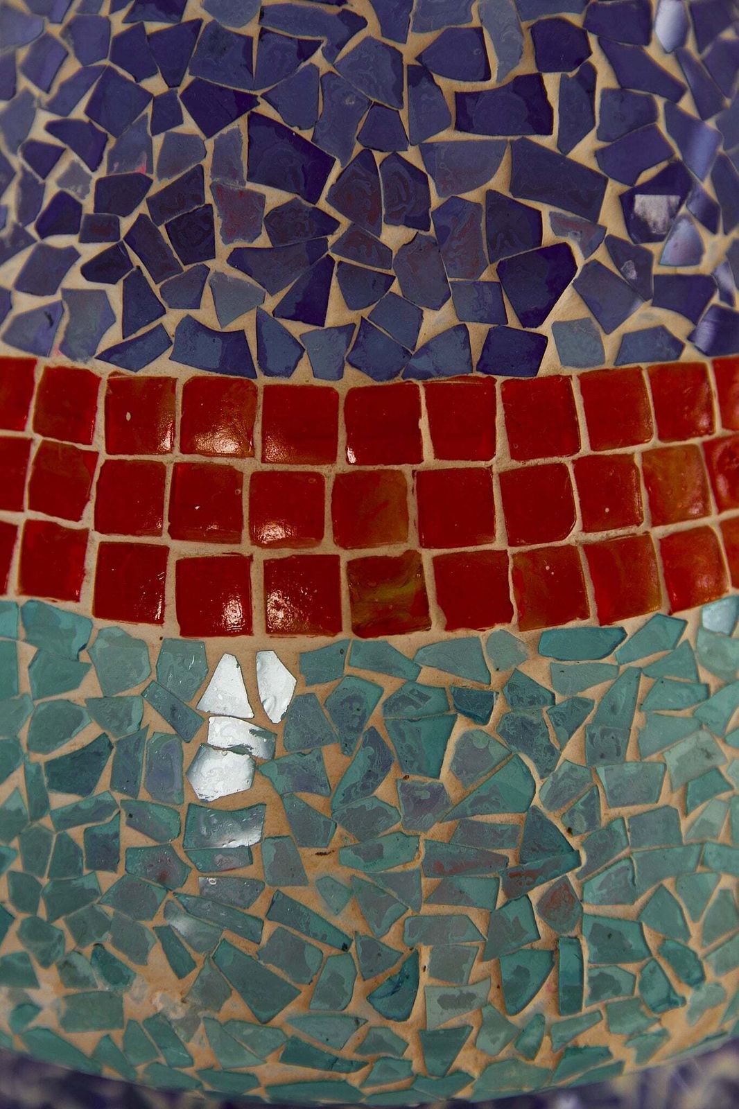 Mosaic Mushroom Lamp, 1980s, Vintage photo Lighting