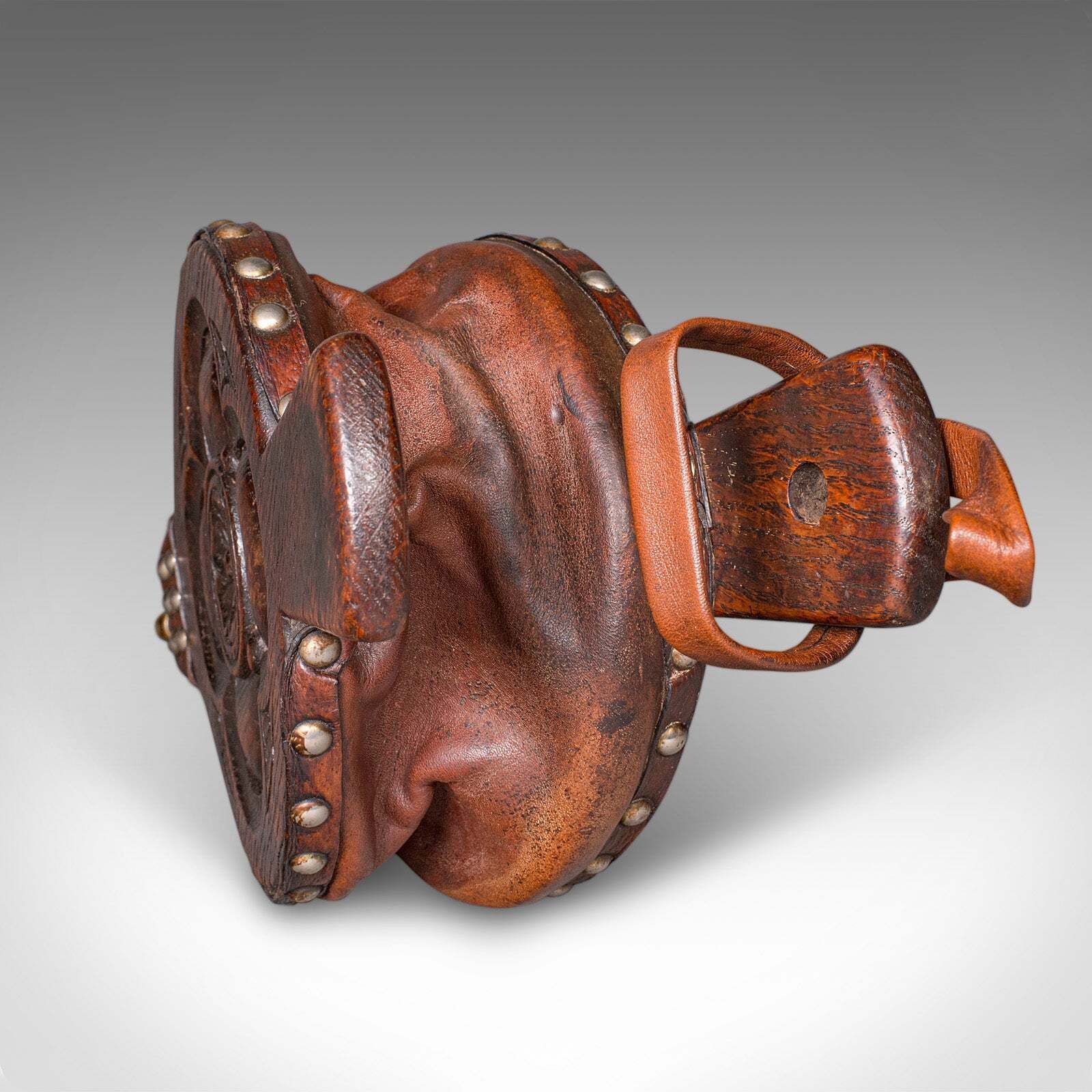 photo furniture Antique Fireplace Bellows, English, Oak, Leather, Fire Tool, Victorian, C.1880