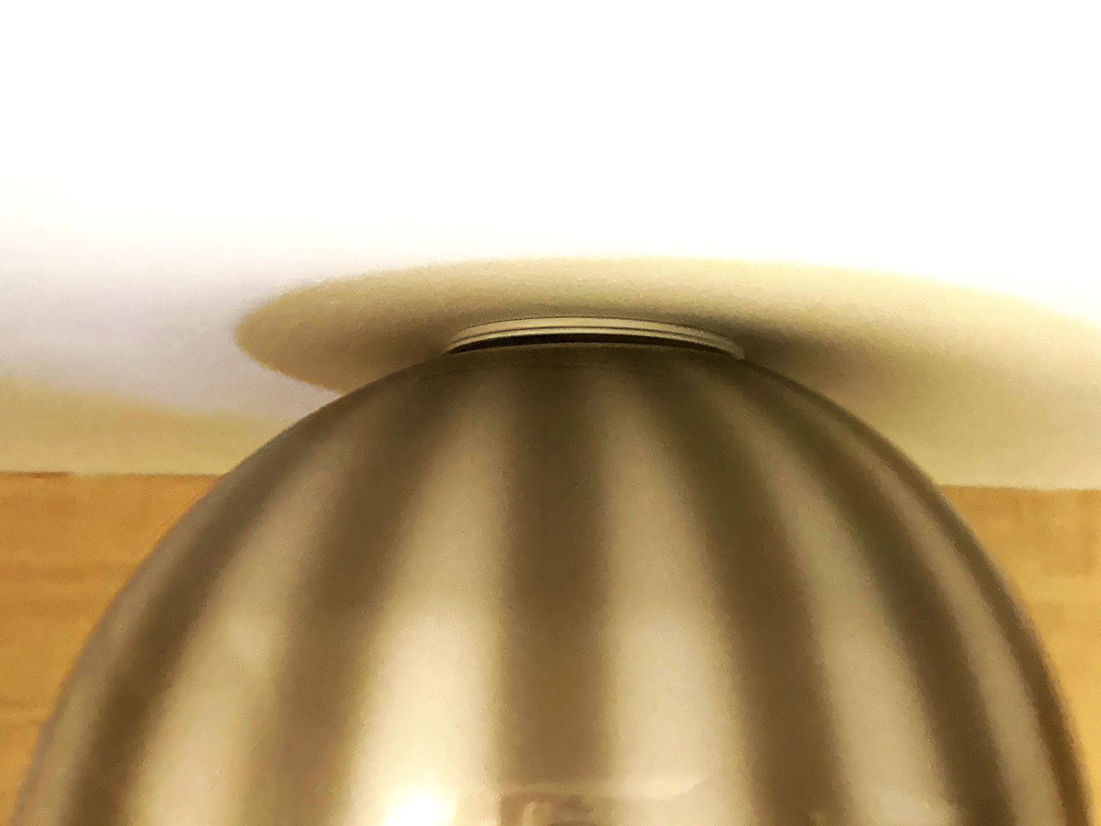 Italian Milky White And Beige Murano Glass Swirlings Sphere Flush Mount In 70's Style photo for sale
