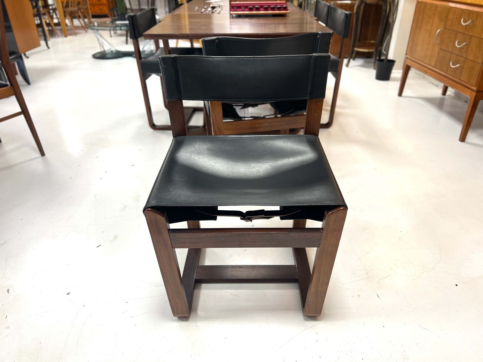 photo buy Gunther Hoffstead Rosewood Extending Dining Table & 6 Chairs For Uniflex