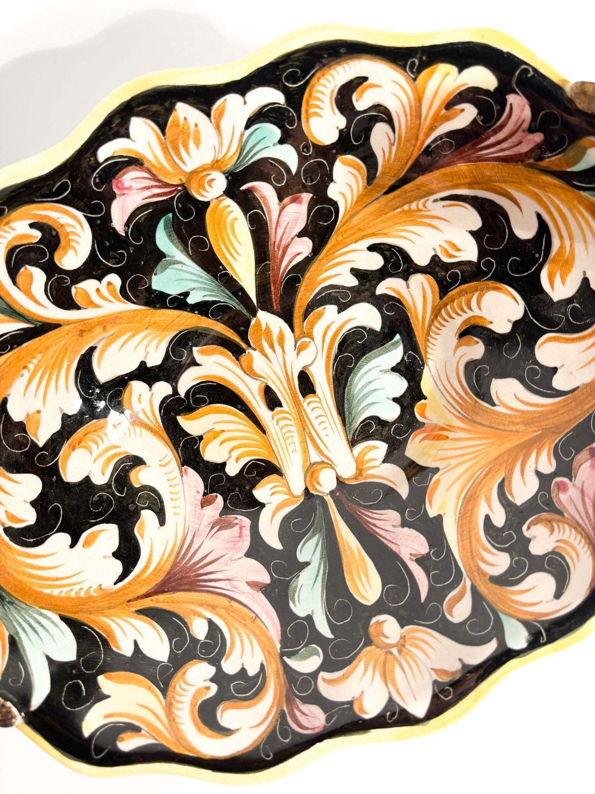 Hand Painted Colonnata Ceramic Centerpiece From The 1950s photo furniture