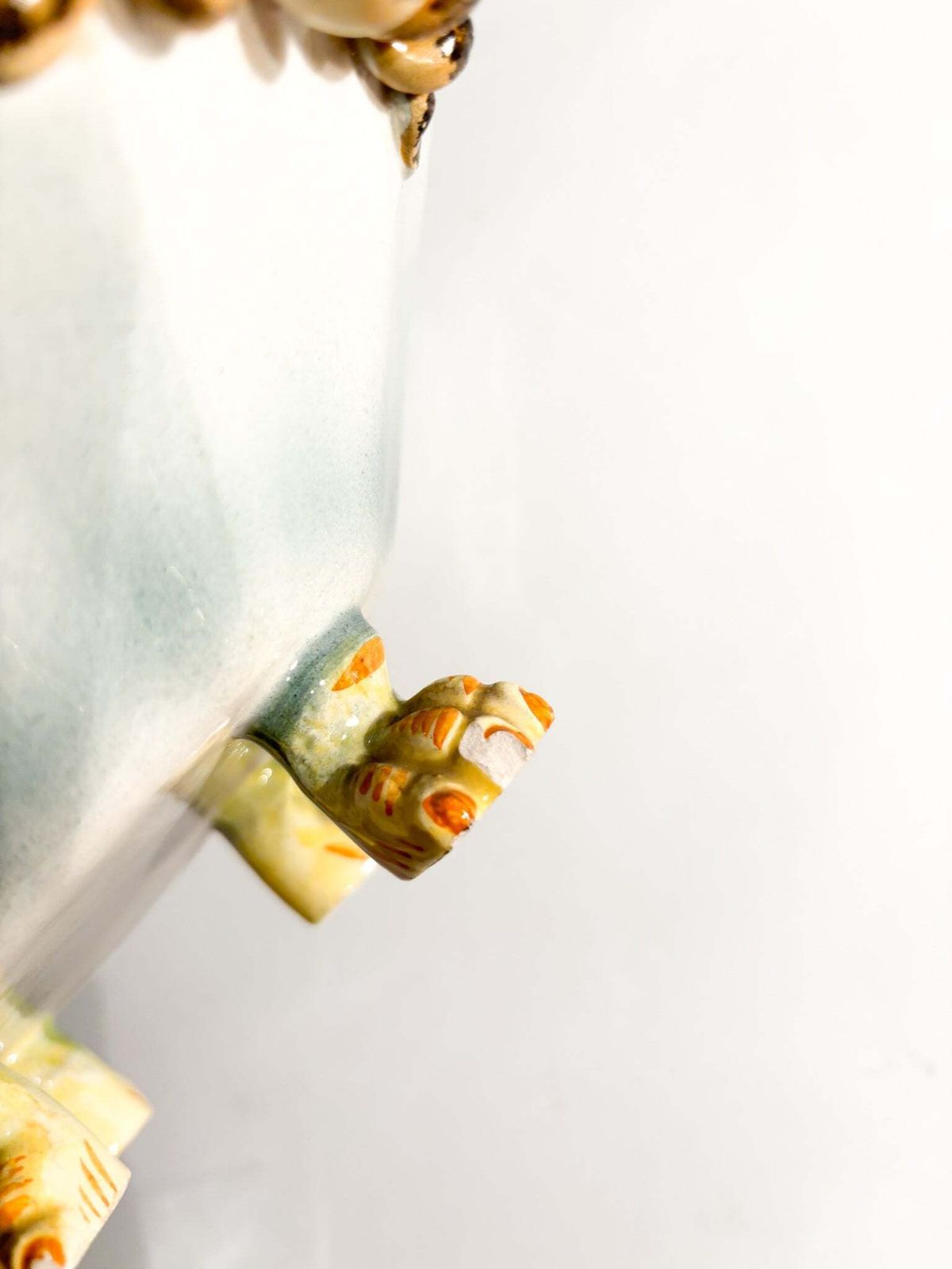 Home Decor Hand Painted Colonnata Ceramic Centerpiece From The 1950s photo