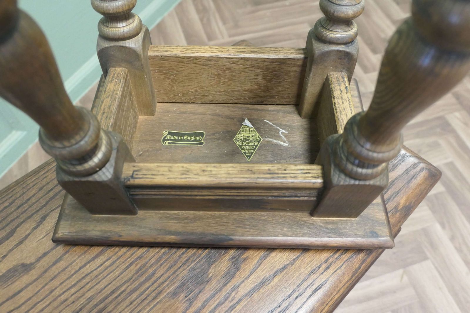 Country Oak Nest Of Tables By Old Charm photo vinterior