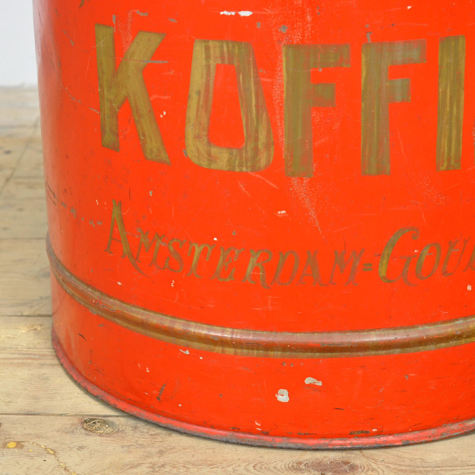 Large Metal Coffee Tin By J.C. Dorlas, Circa 1920 photo buy