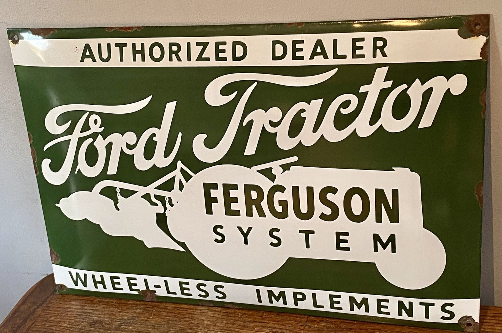 Ford Tractor Agriculture Enamel Metal Farm Sign Massey Ferguson Farming Equipment Ranch Smallholding Homestead Farmstead Croft John Deere New Holland photo furniture