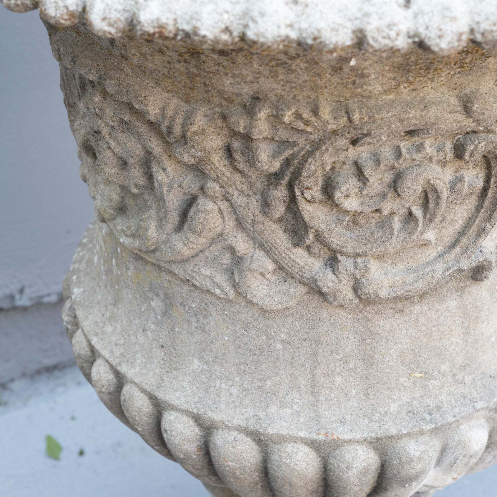 Antique Stone Urns | 3 Available photo vinterior
