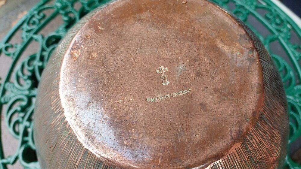 Copper Arts & Crafts Jardiniere Planter photo Garden Decor