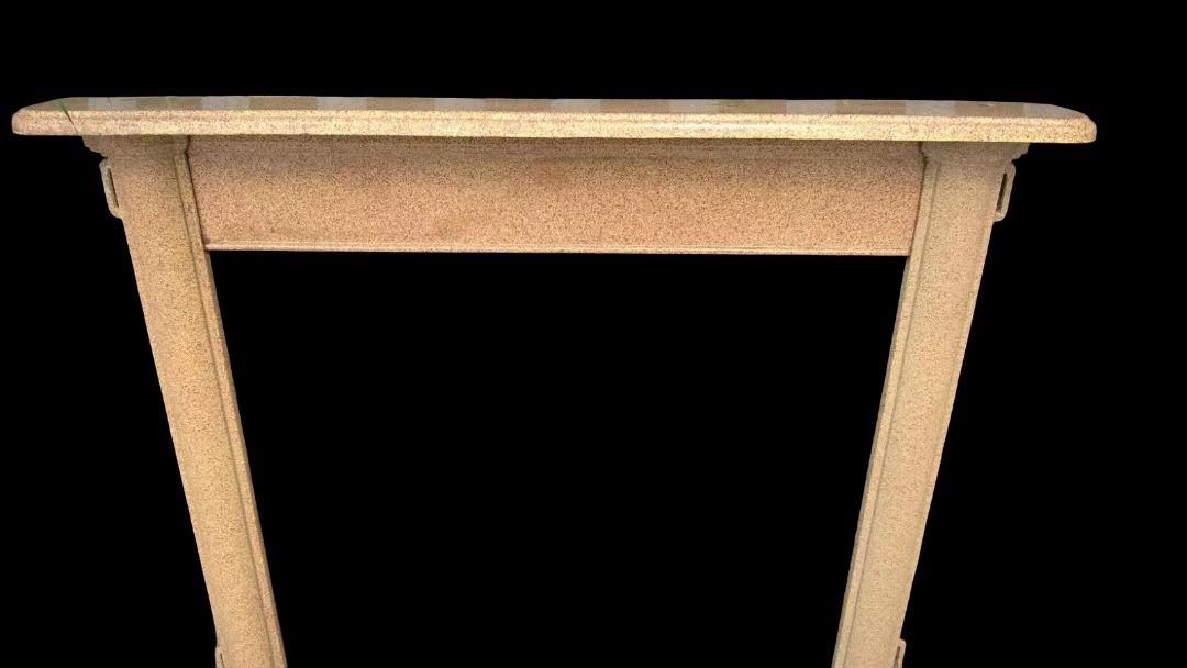 Enamelled Cast Iron Fireplace Mantel Surround Ideal For A Wood Burner Or Stove photo Home Fixtures