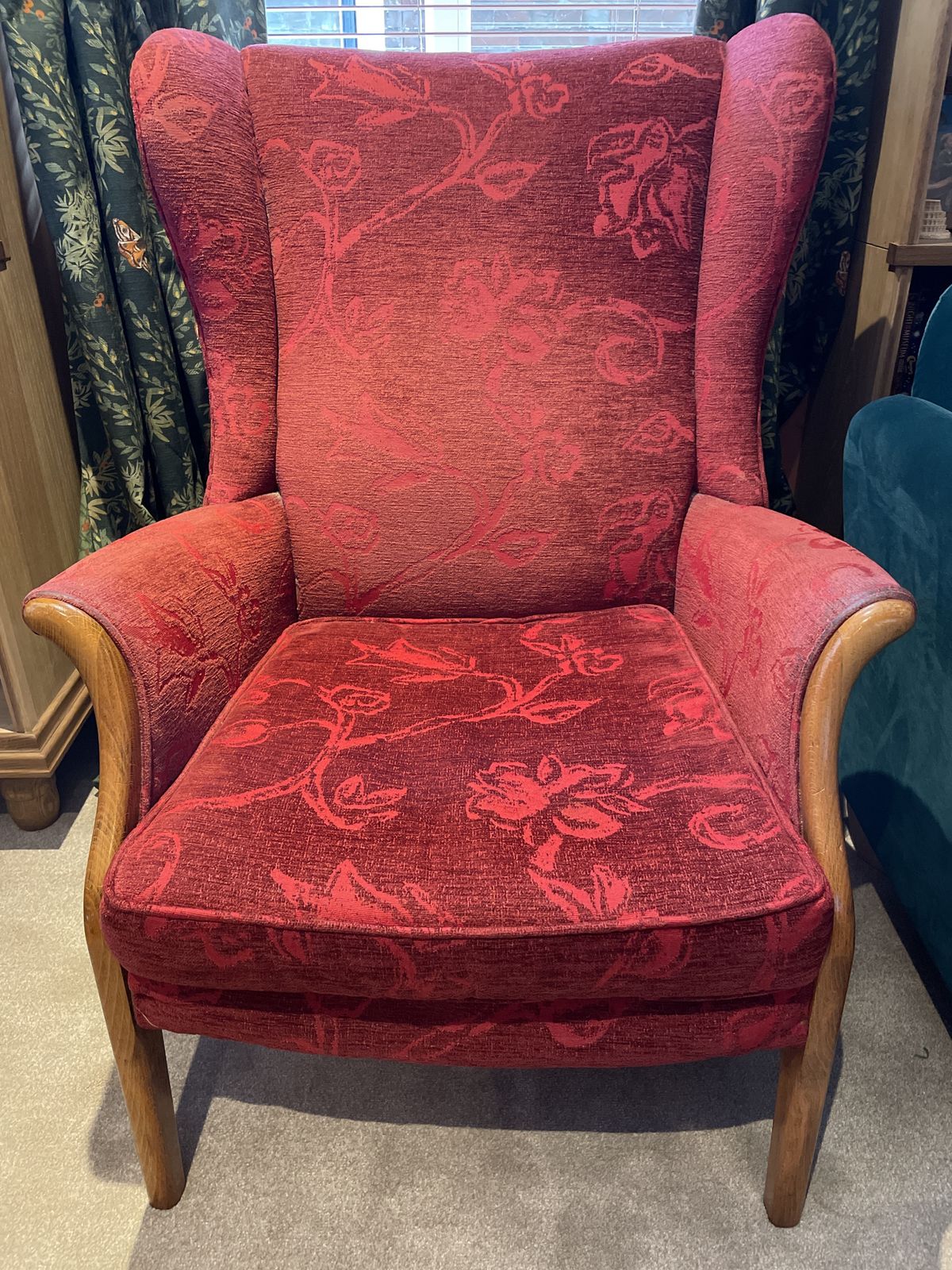 Lovely Comfy Parker Knoll Wingback Armchair