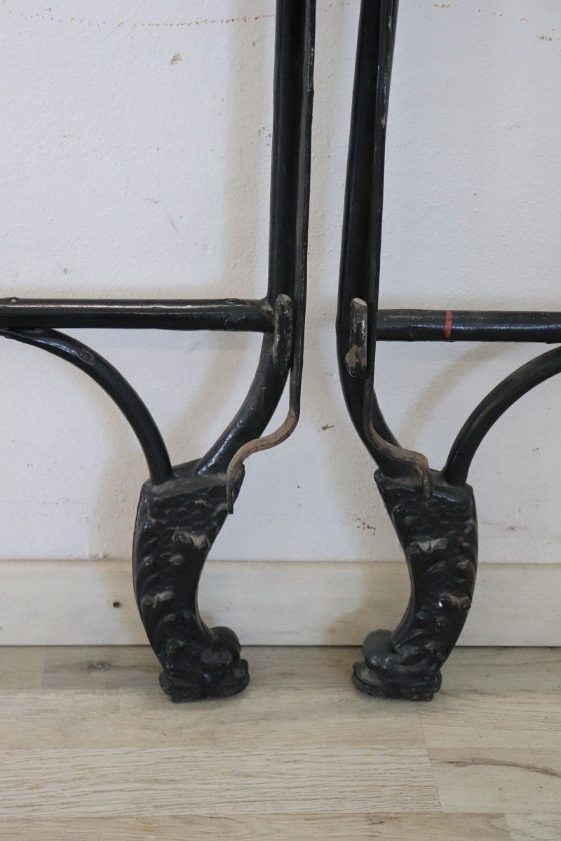 Iron Single Beds With Hand Painted Decorations, Set Of 2 photo 4956.0