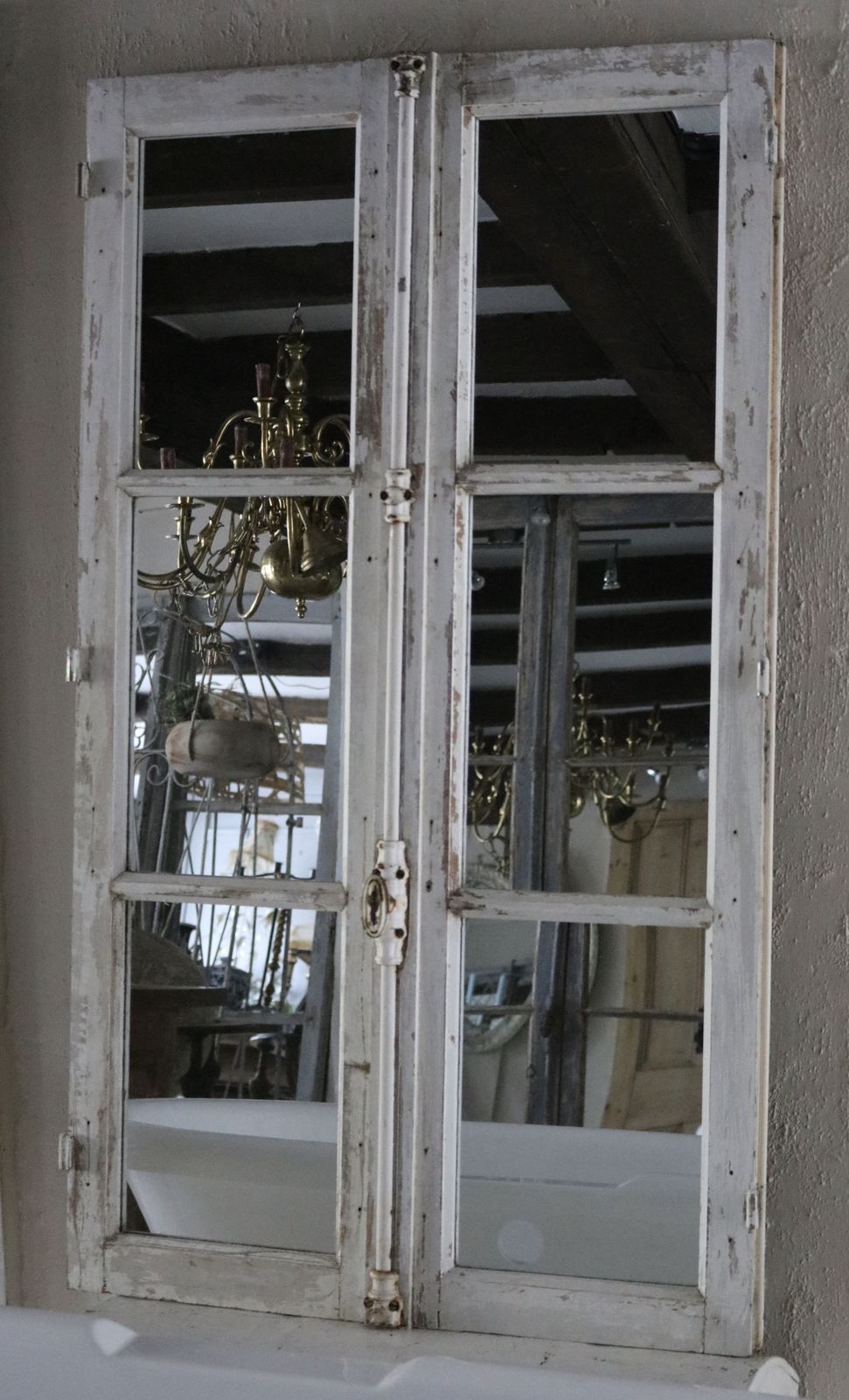 photo for sale Floor Standing French Window Frame Mirrors