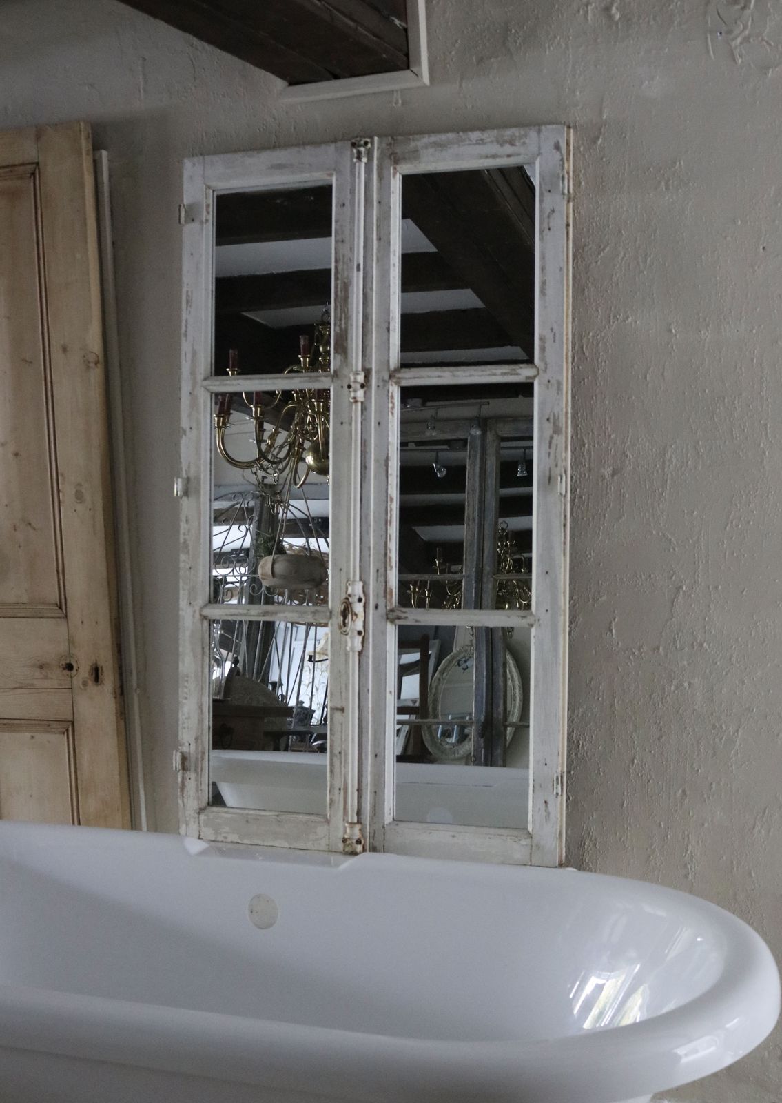 photo buy Floor Standing French Window Frame Mirrors