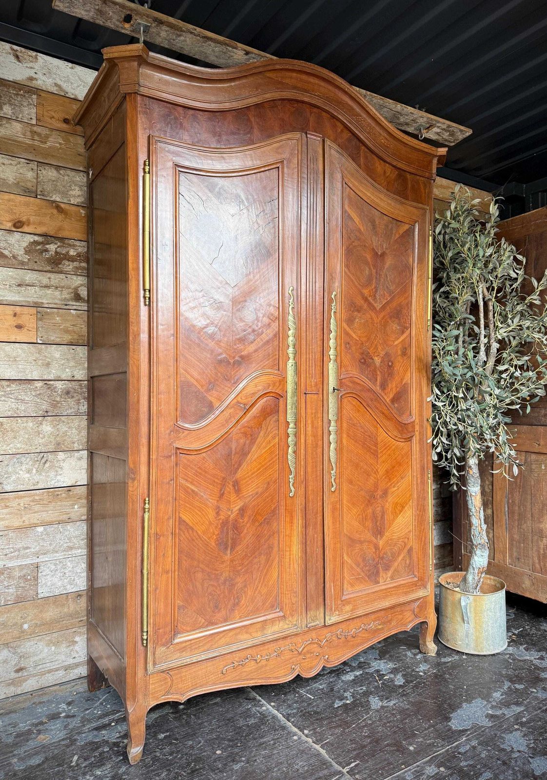 Imposing Antique French Cherrywood Armoire photo 1800.0