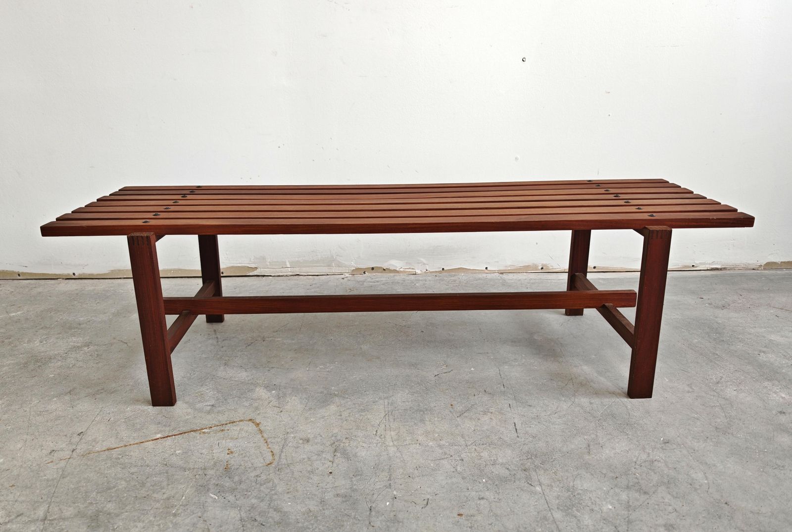 1000.0 Mid Century Modern Bench In Solid Teak, Denmark 1960s photo