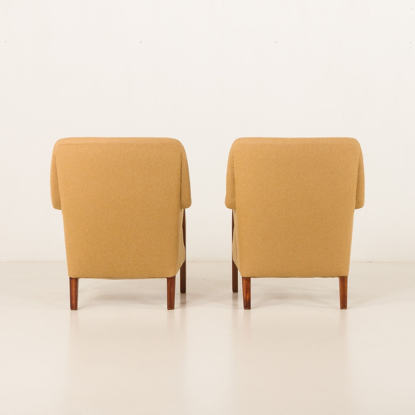 Scandinavian Mid Century Lounge Chairs In Teak And Wool, Set Of 2, 1960s photo 3011.0