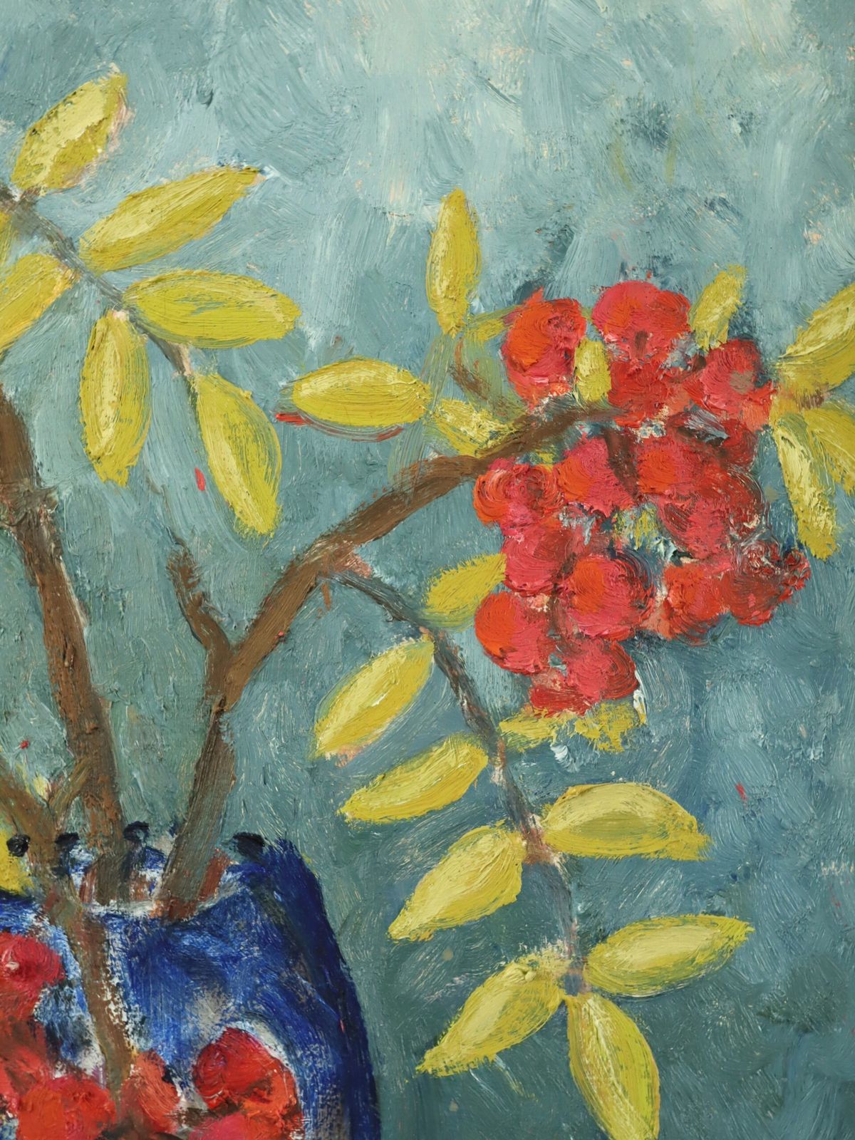photo furniture Oil Painting Red Rowan Berries