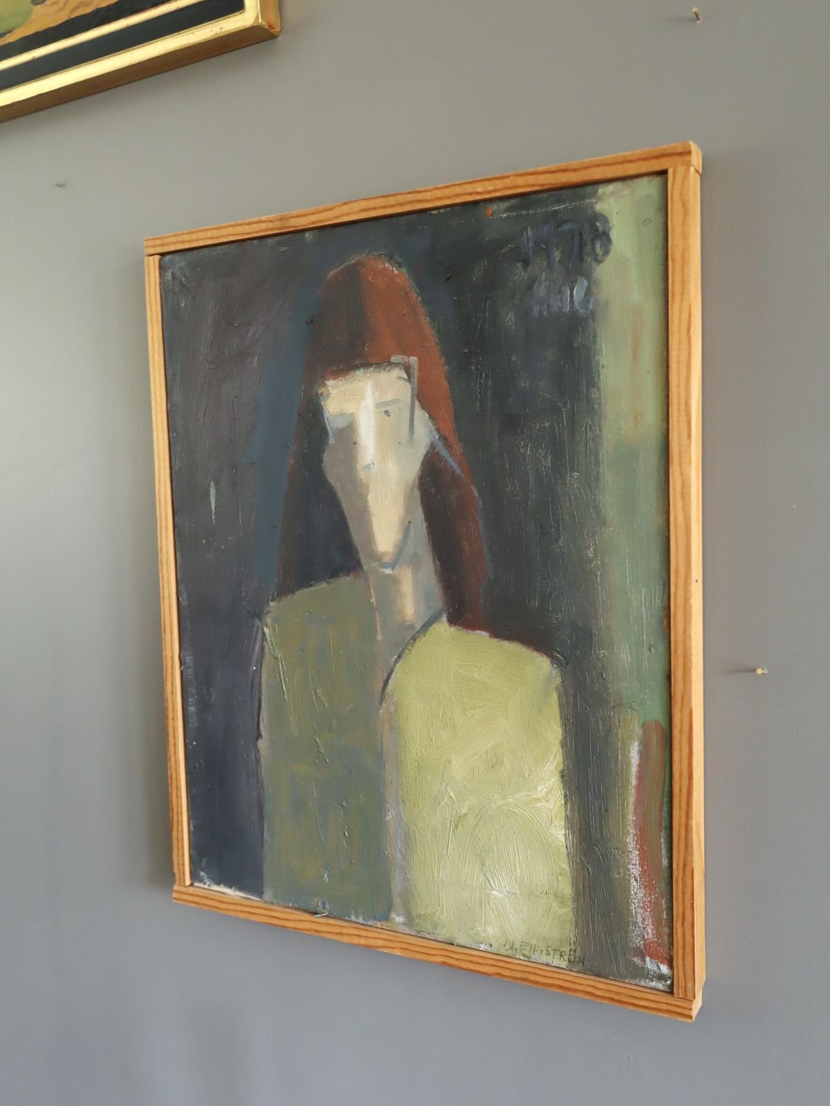 Maris Oil Painting, 1970s, Modernist photo vinterior