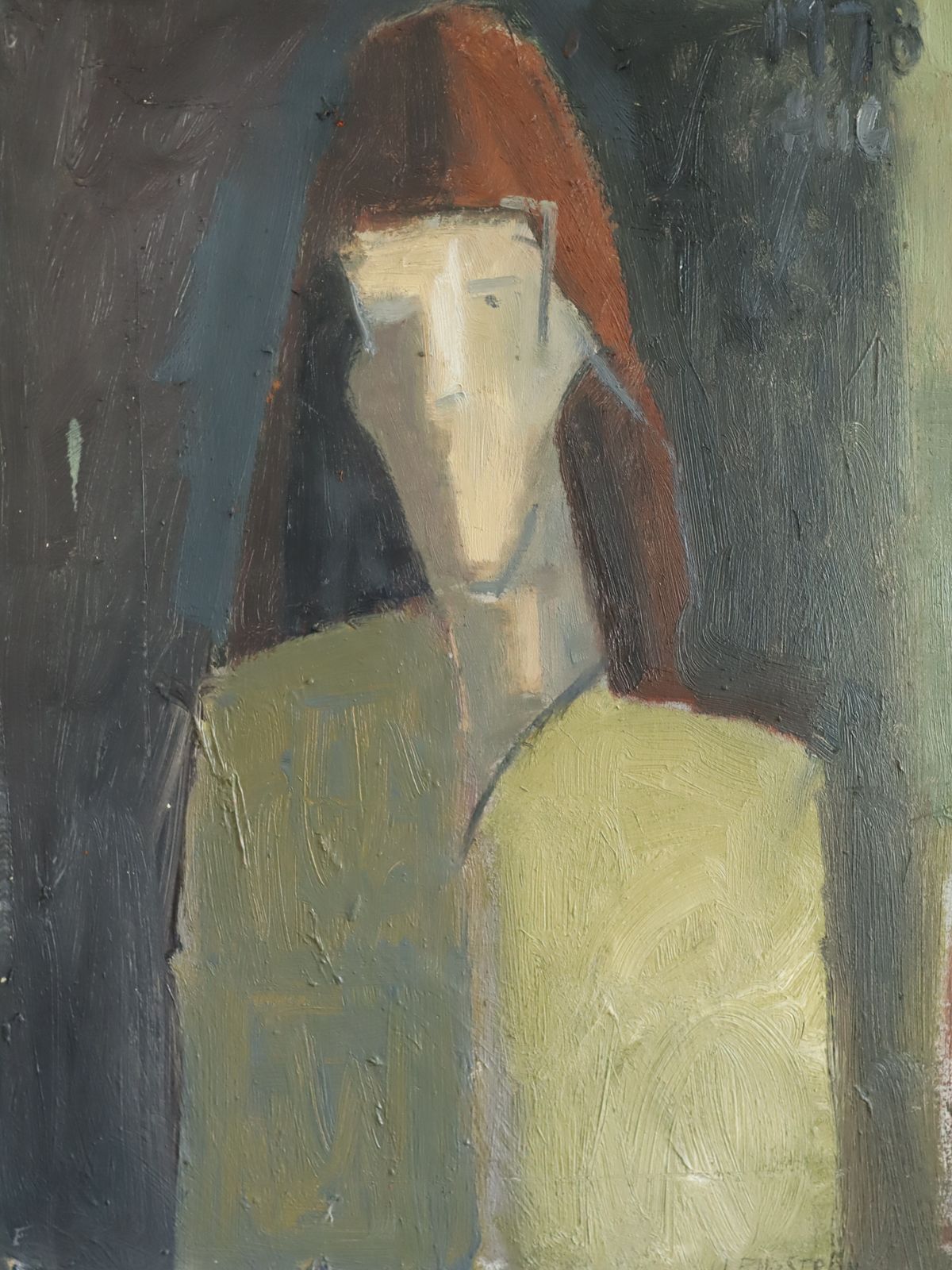 611.0 Maris Oil Painting, 1970s, Modernist photo