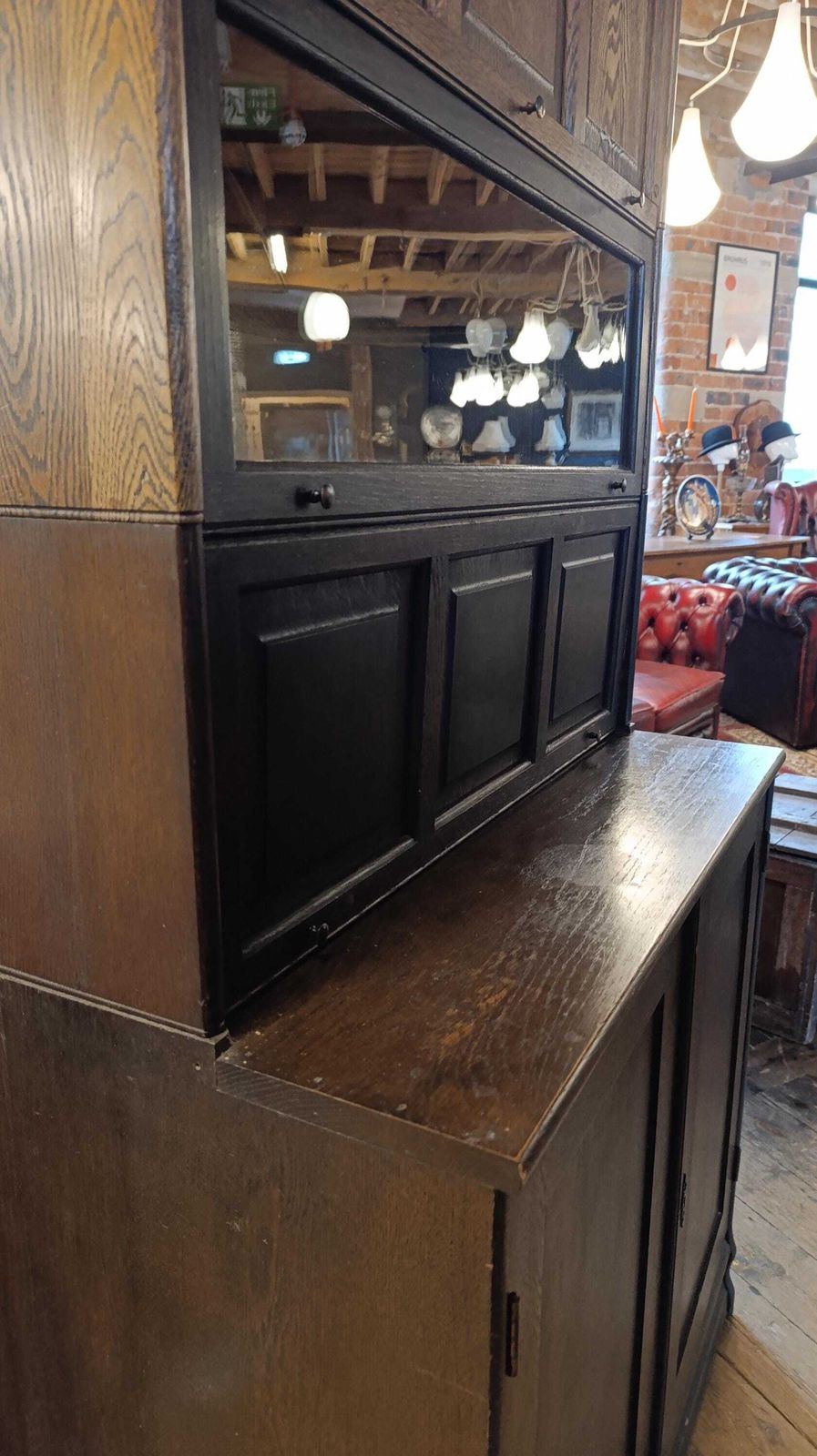 Rare Edwardian Oak Solicitor’s Correspondence & Book Cabinet (C.1900–1930) photo buy