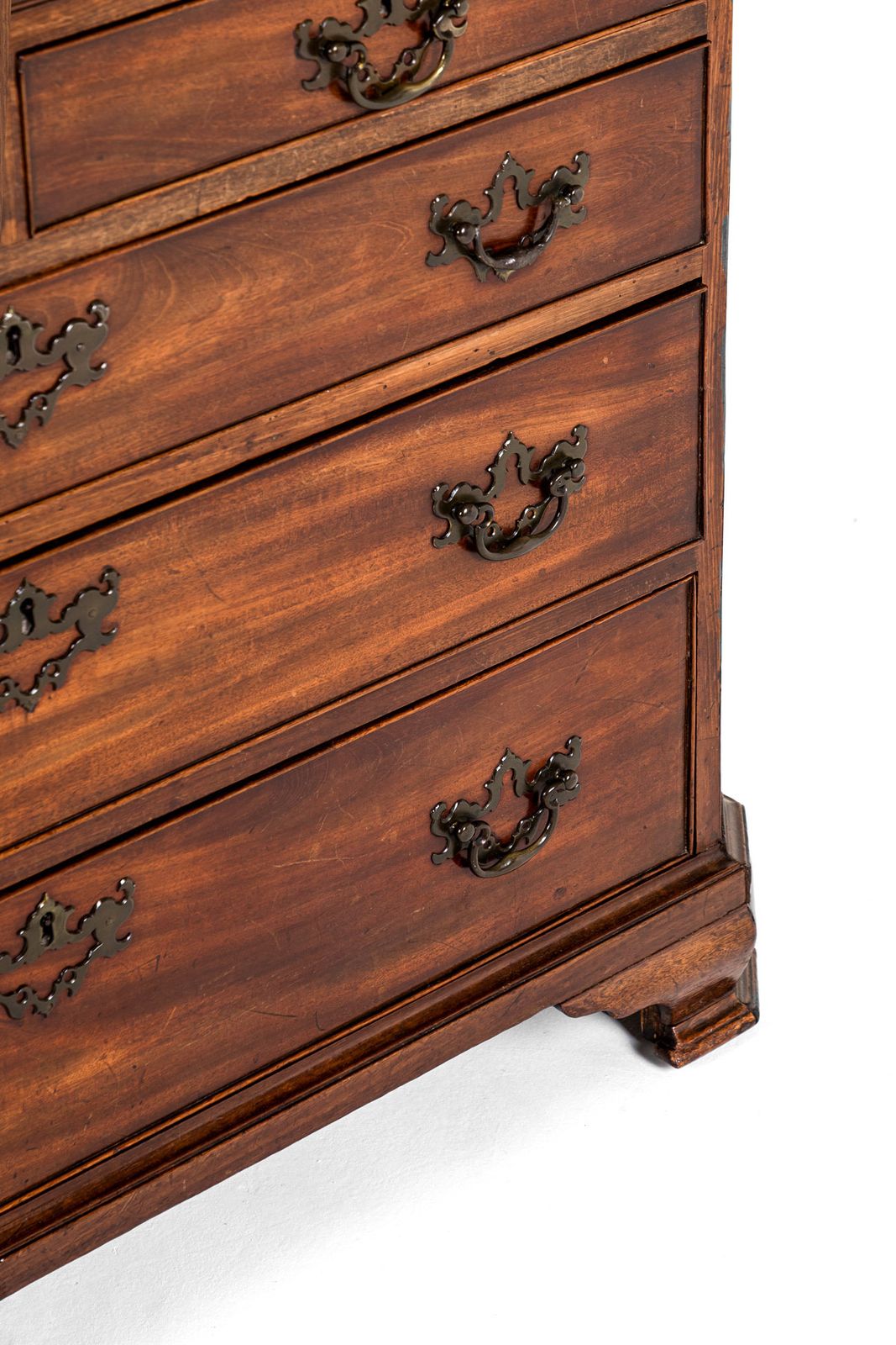Small George III Mahogany Chest photo vintage