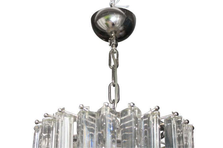 Murano Venini Chandelier  Italian Mid Century Glass C. 1980s photo 2000.0