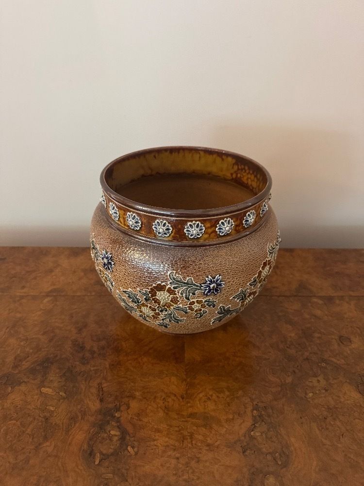 Fine Quality Antique Doulton Lambeth Jardiniere photo for sale