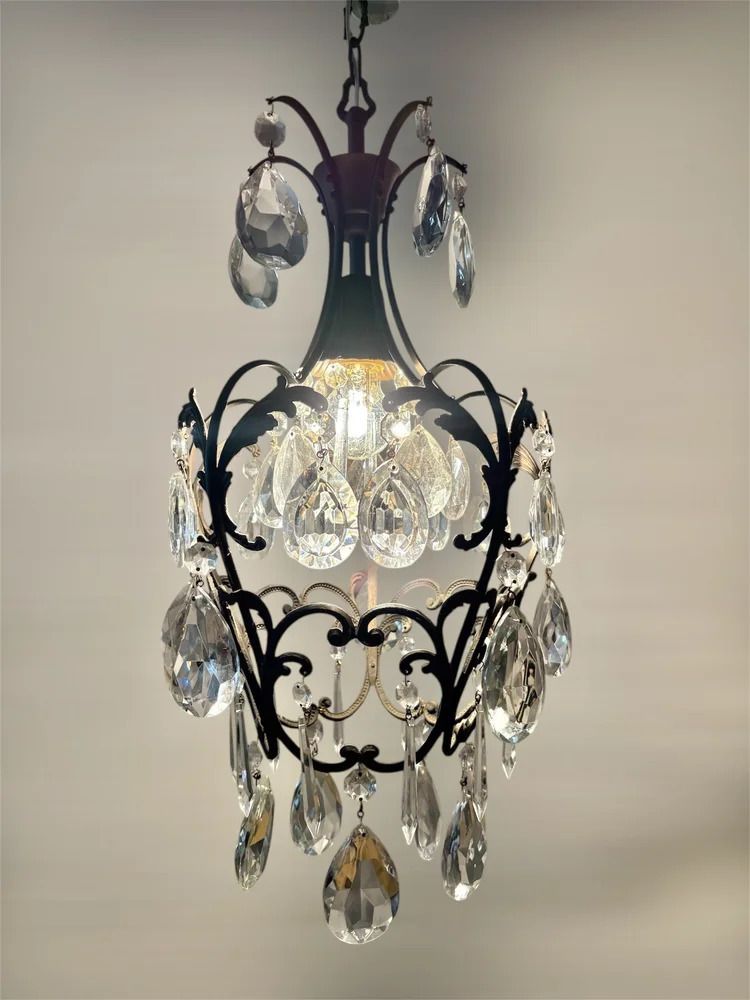Antique Italian Cage Chandelier photo furniture