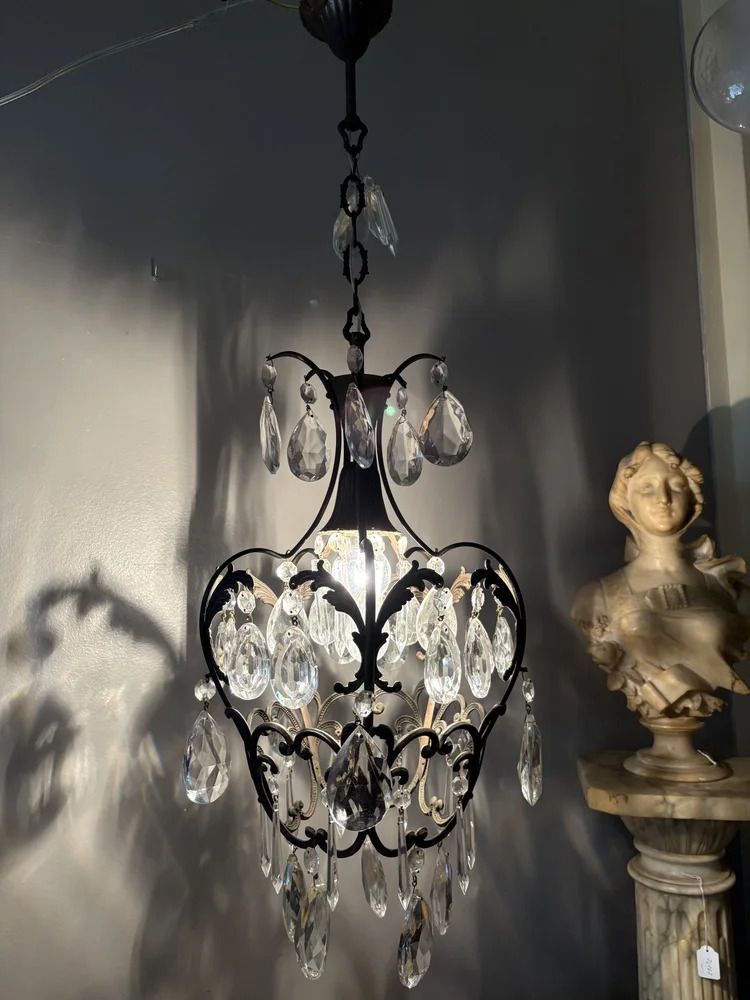 Antique Italian Cage Chandelier photo vinterior