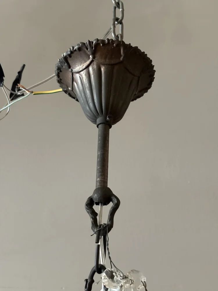 photo for sale Antique Italian Cage Chandelier