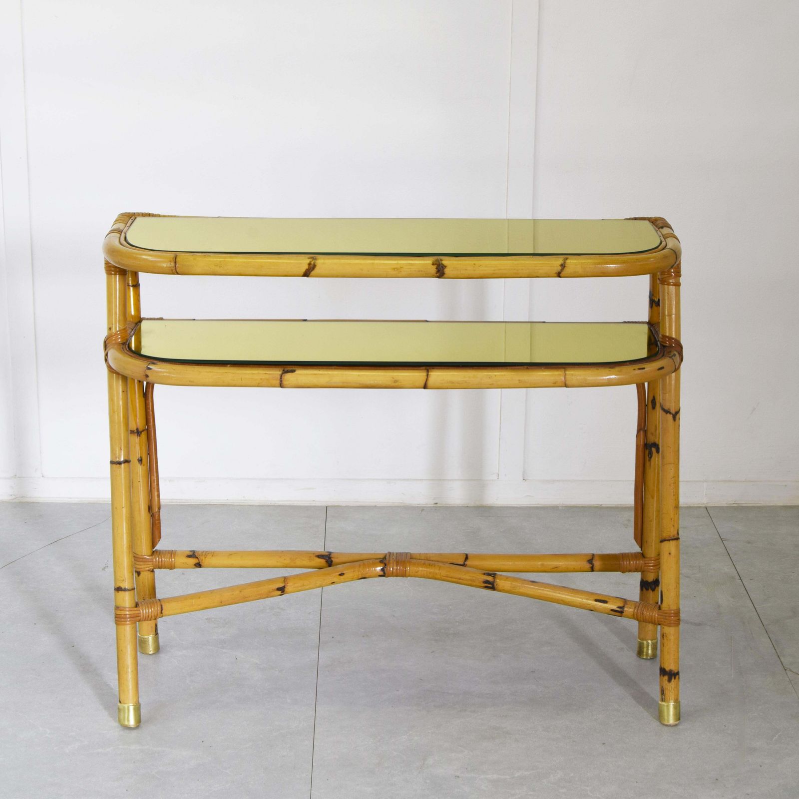 Consolle In Bamboo Midcentury 1960s. photo for sale