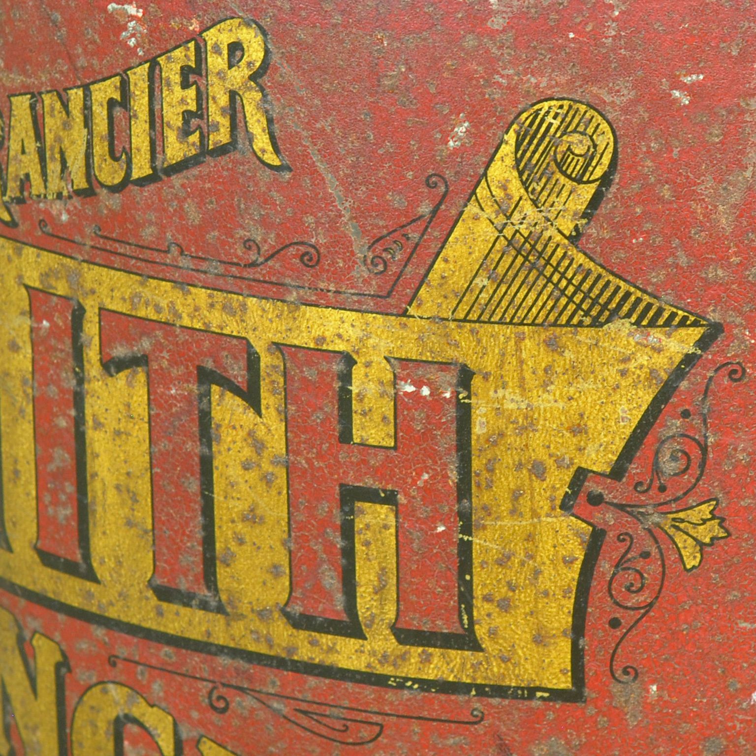 Large Metal Coffee Tin By H. Smith, Circa 1920 photo buy
