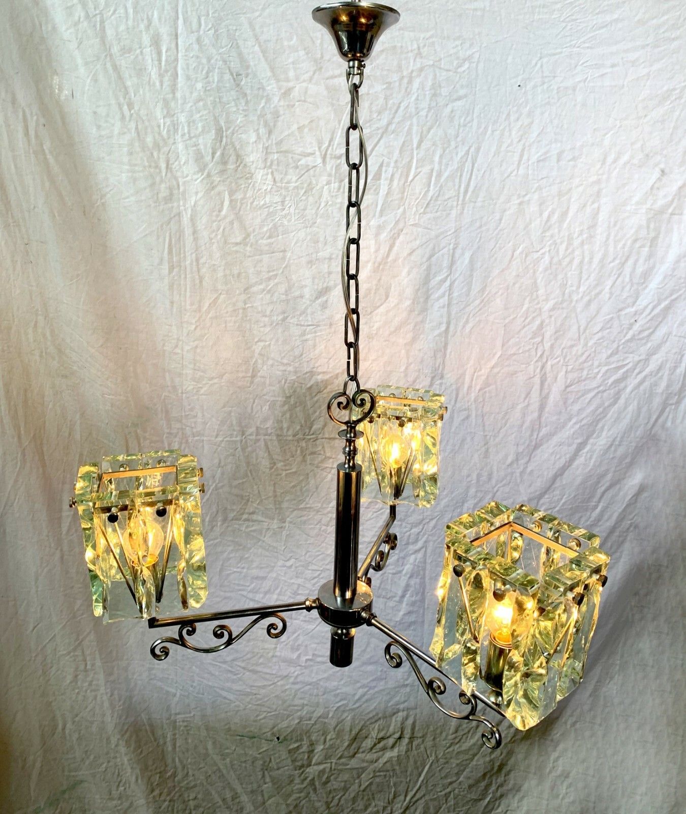 Lampadario Cristal Art photo vintage
