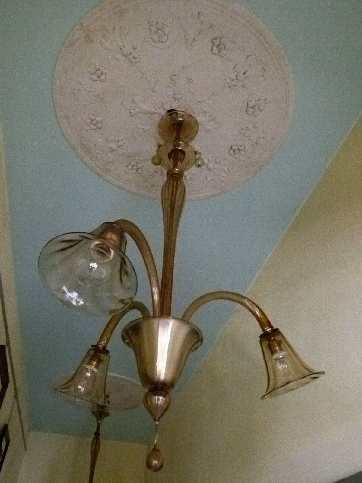 Pair Of Chandeliers Venini Rare And Original (Read Well) Chandelier Venini 1920 photo 3478.0