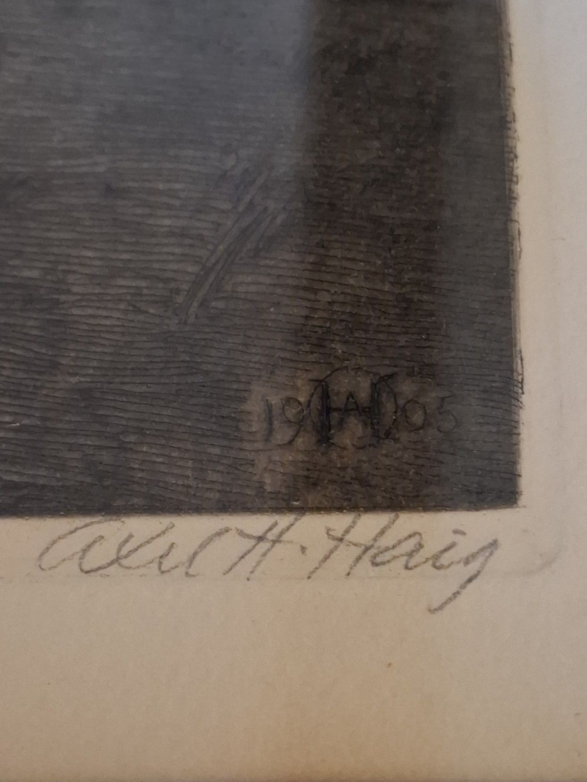 photo vinterior Antique Large  Axel Haig Etching Interior York Minster South Transept 1905 Rare
