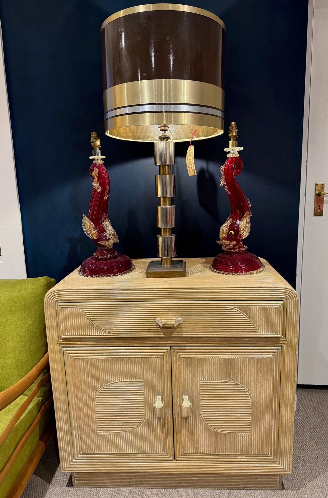 An Italian 1970s Pencil Reed Bamboo Cabinet By Vivai Del Sud photo furniture
