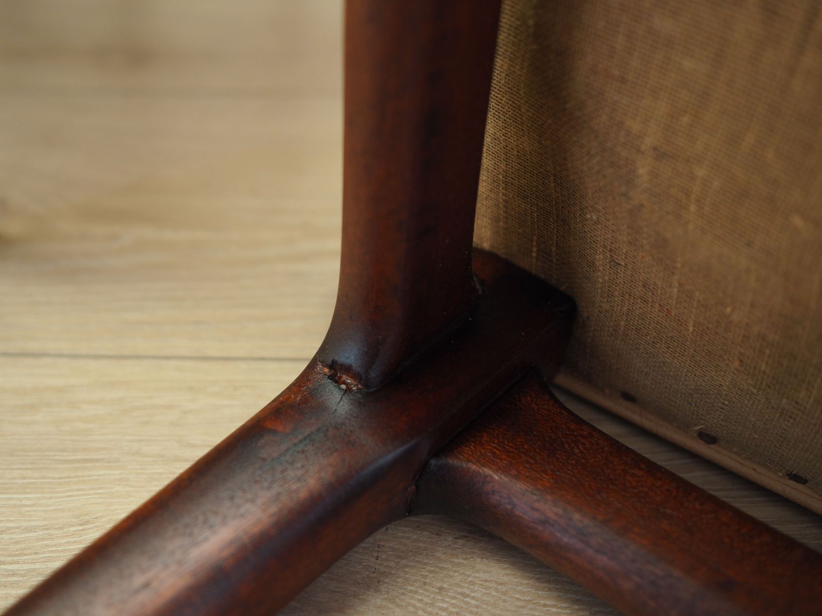 Set Of Six Mahogany Chairs, Italian Design, 1960s, Production: Italy photo vintage