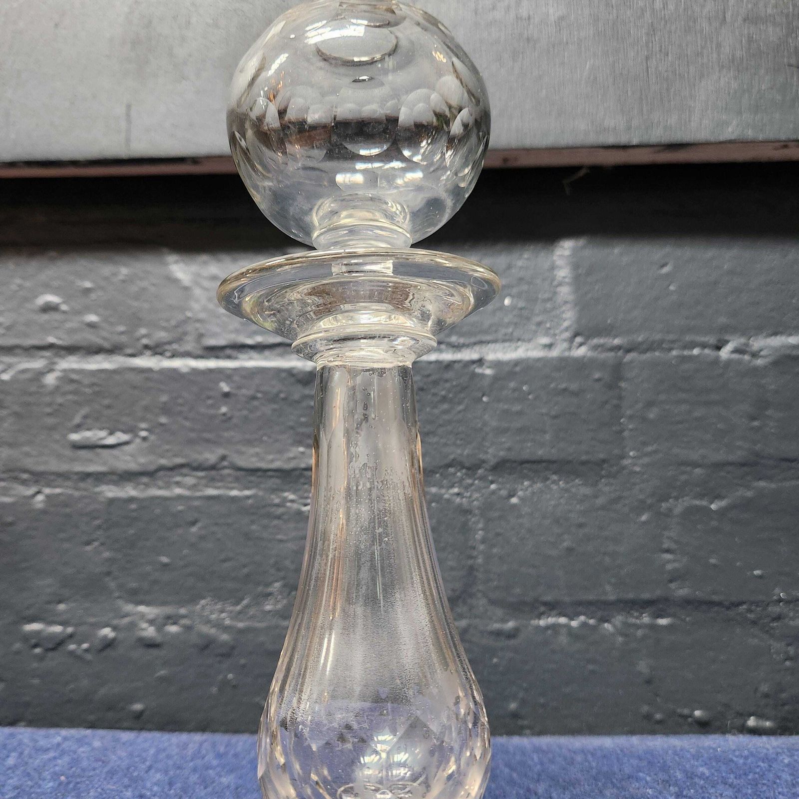 photo for sale Glass Lacemakers Lamp, French, Circa Late 18th/Early 19th C