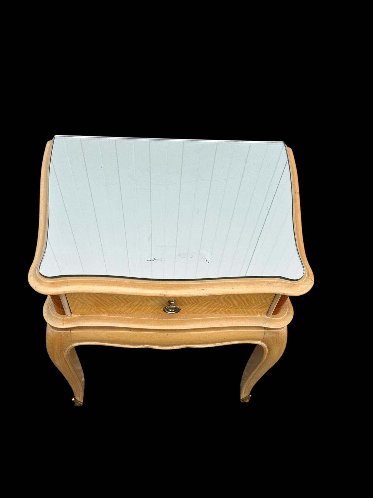 Pair Of Side Tables Attributed To Rene His photo vintage