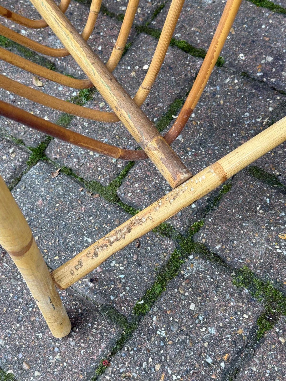 photo furniture Vintage 1960s Rattan Magazine Rack – Mid Century Bamboo Magazine Holder, Boho Coastal Cane Storage, Retro Home Decor