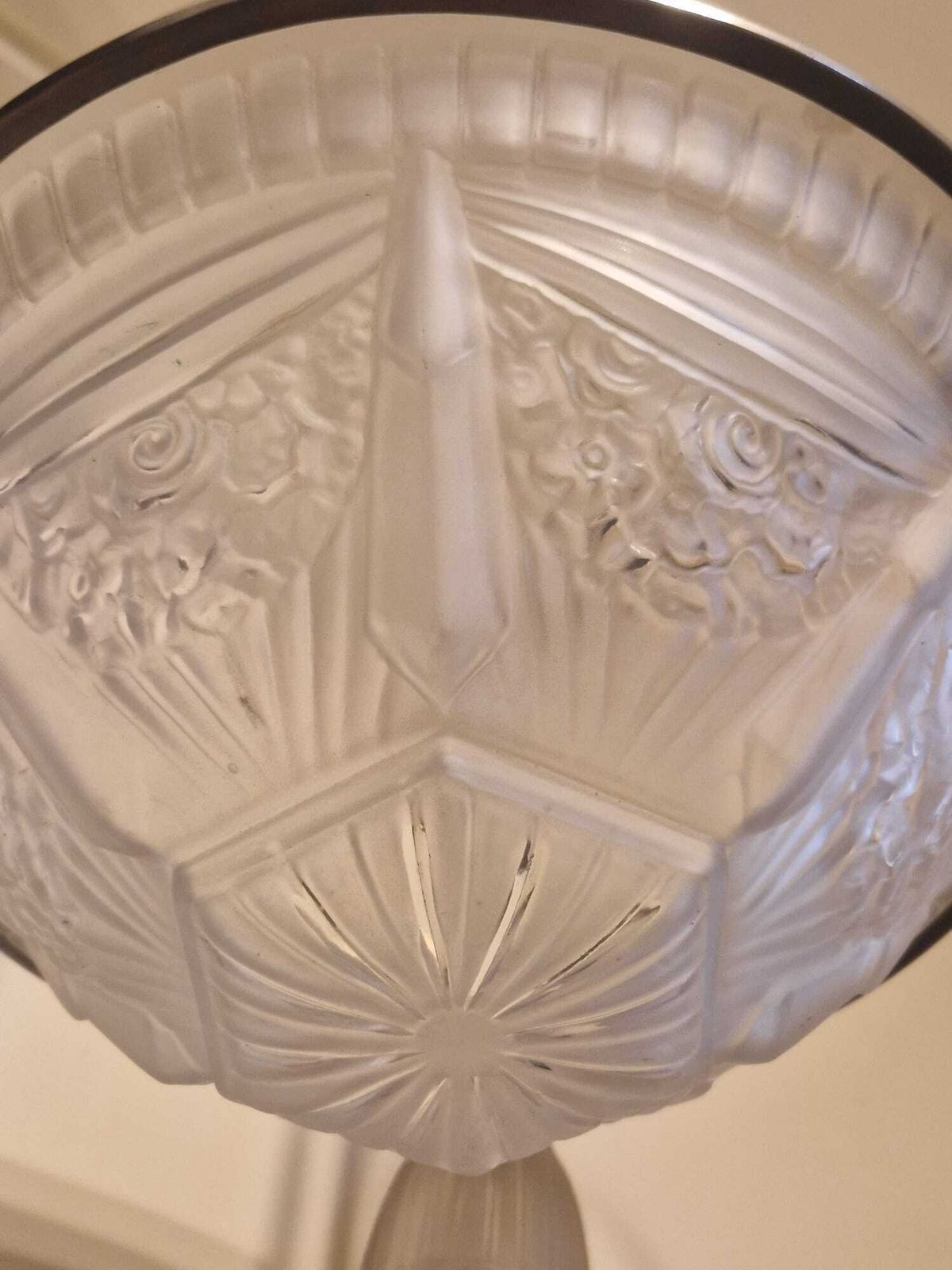 Art Deco Chandelier   Muller Frères. French 1930s photo furniture