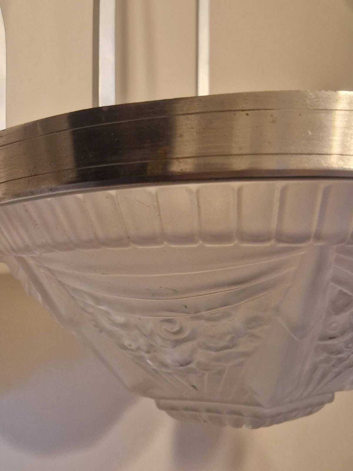 Art Deco Chandelier   Muller Frères. French 1930s photo vintage