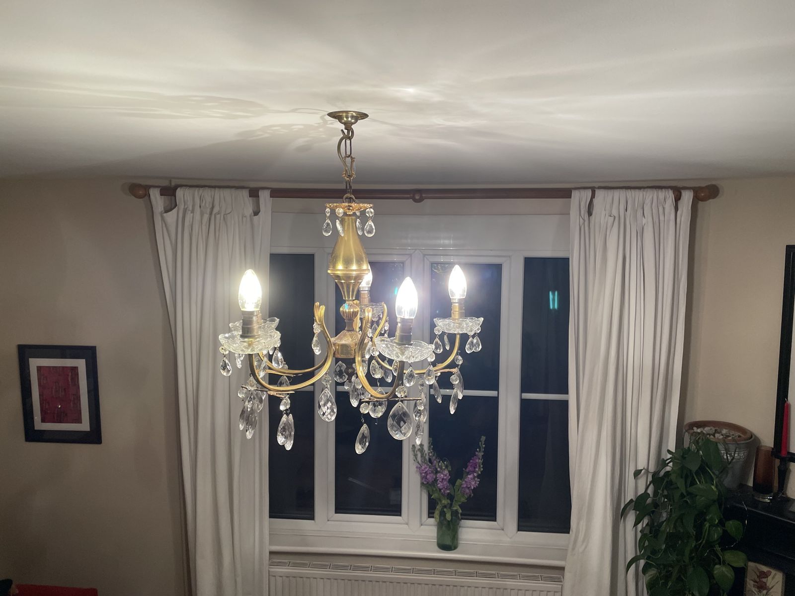 19th Century French Crystal Chandelier photo furniture